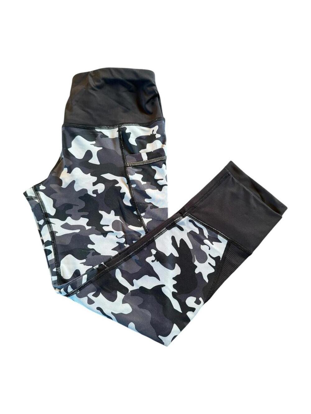 Active Life | Women's Black & Gray Capri Leggings | Size Small | 1050